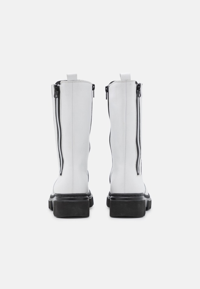 Bottes Plateforme Gabor | Blanc/noir Exclusif